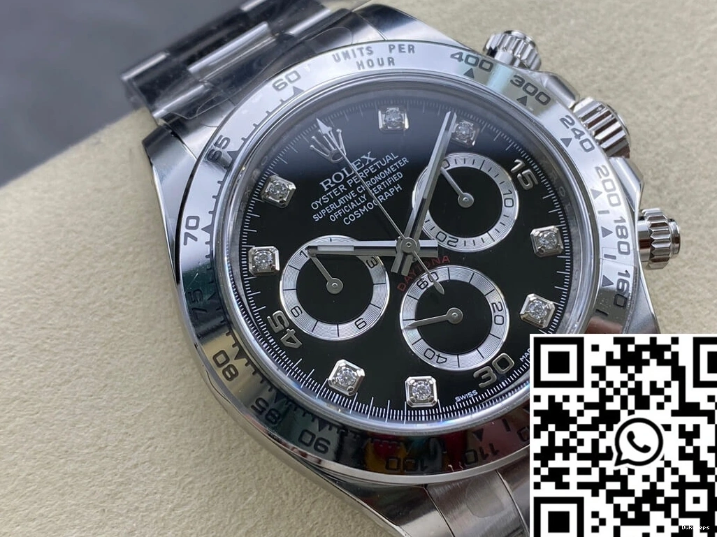 Clean Daytona M116509-0055 Factory Dial Cosmograph Black Rolex 0505